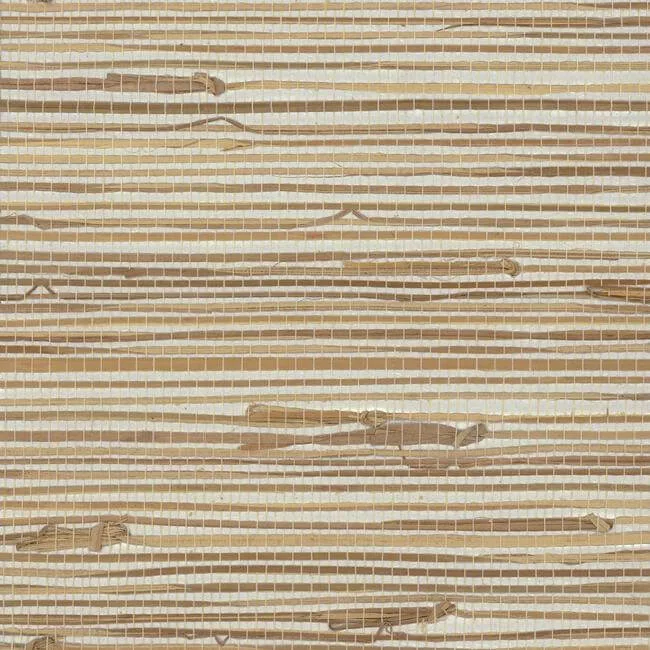 York Wallcoverings Wide Knotted Grass wallpaper, color Metallic, SKU VG4441