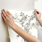 York Wallcoverings Wild Flowers - Neutral Wallpaper | Buy Online York Wallcoverings Wild Flowers wallpaper, color Neutral, SKU PSW1365RL