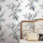 York Wallcoverings Wild Flowers - Jade Wallpaper | Buy Online York Wallcoverings Wild Flowers wallpaper, color Jade, SKU PSW1367RL