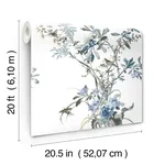 York Wallcoverings Wild Flowers - Jade Wallpaper | Buy Online York Wallcoverings Wild Flowers wallpaper, color Jade, SKU PSW1367RL