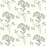 York Wallcoverings Magnolia Home Wildflower wallpaper, color Black & White, SKU PSW1153RL