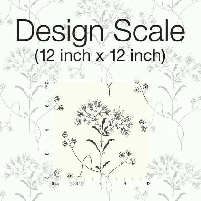 York Wallcoverings Magnolia Home Wildflower wallpaper, color Black & White, SKU PSW1153RL