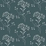 York Wallcoverings Magnolia Home Wildflower wallpaper, color White & Blue, SKU PSW1154RL