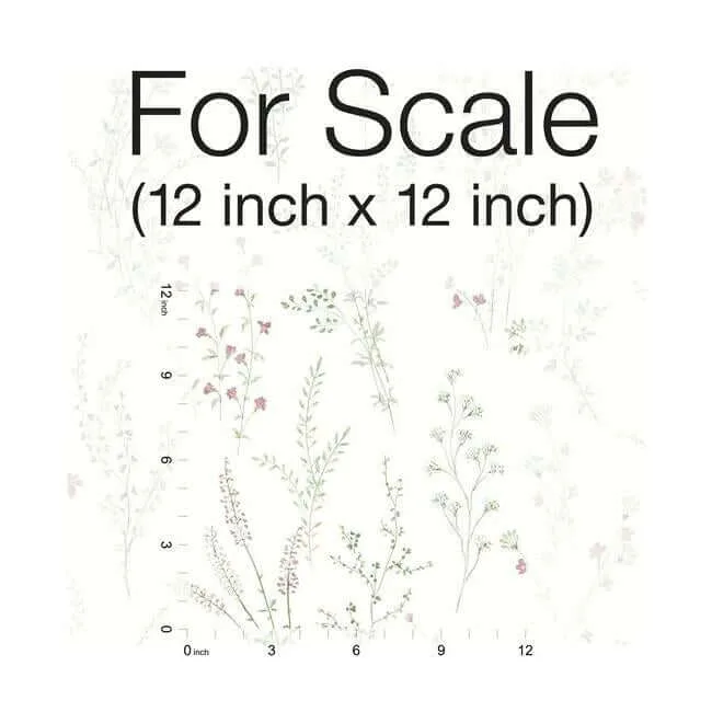 York Wallcoverings Wildflower Sprigs wallpaper, color Pink & Green, SKU FH4028