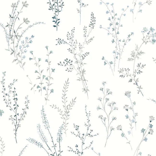 PSW1523RL | Wildflower Sprigs – Blue & Green