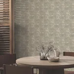 York Wallcoverings Woodcut wallpaper, color Black & Linen, SKU GN2621