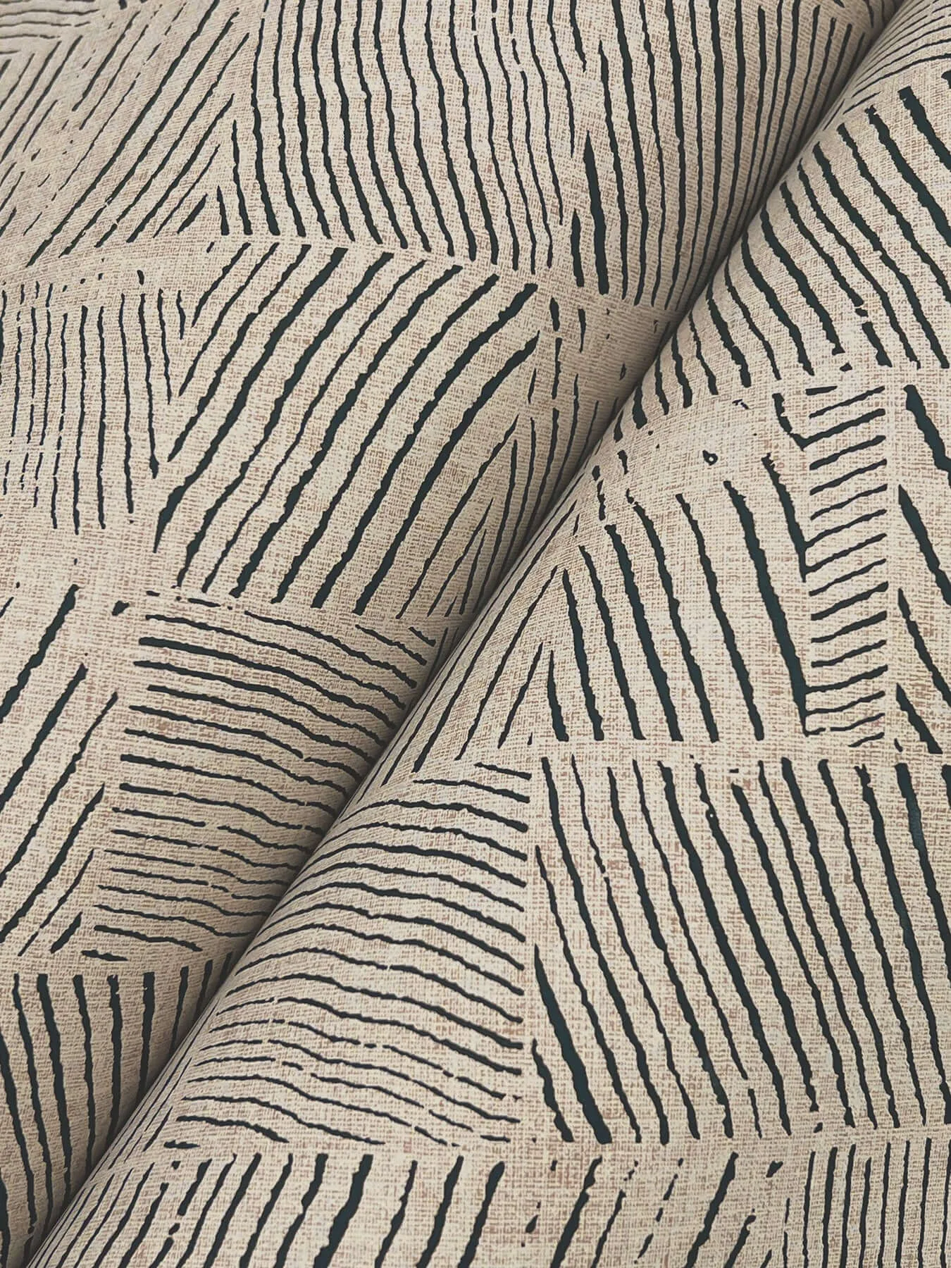 York Wallcoverings Woodcut wallpaper, color Black & Linen, SKU GN2621
