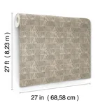 York Wallcoverings Woodcut wallpaper, color Black & Linen, SKU GN2621