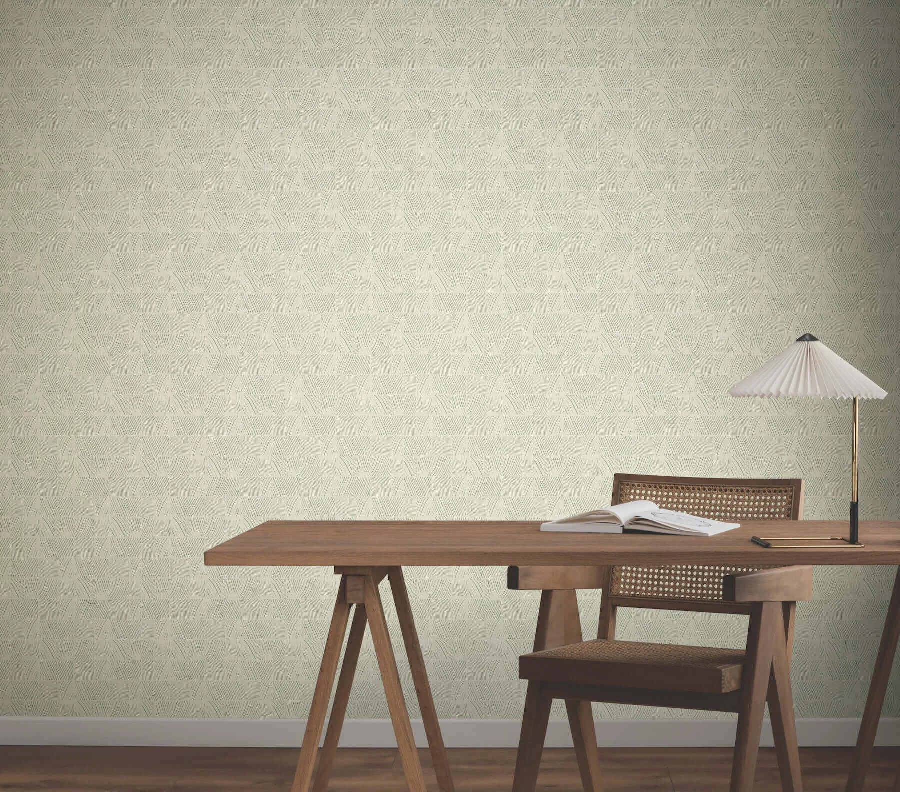 York Wallcoverings Woodcut wallpaper, color Green & Stone, SKU GN2624