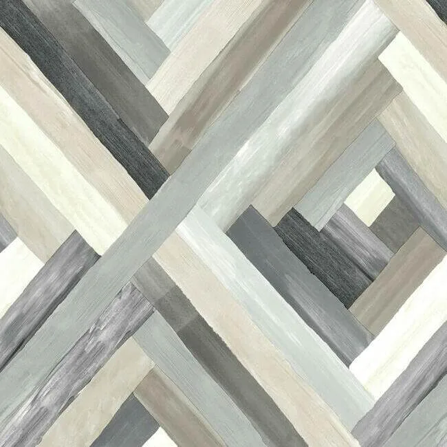 York Wallcoverings Wynwood Geometric wallpaper, color Grey, SKU UC3834