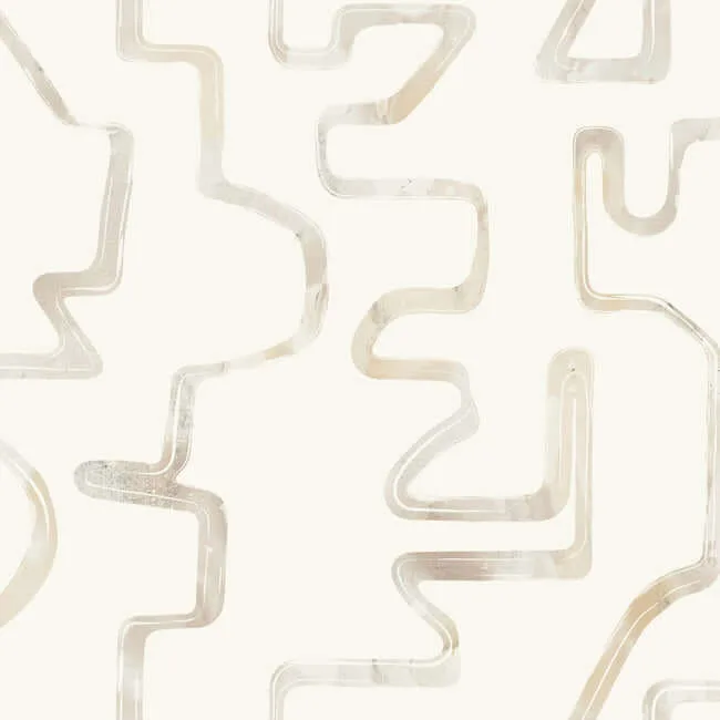 York Wallcoverings Abstract Aura wallpaper, color Caramel & Cream, SKU AG2052