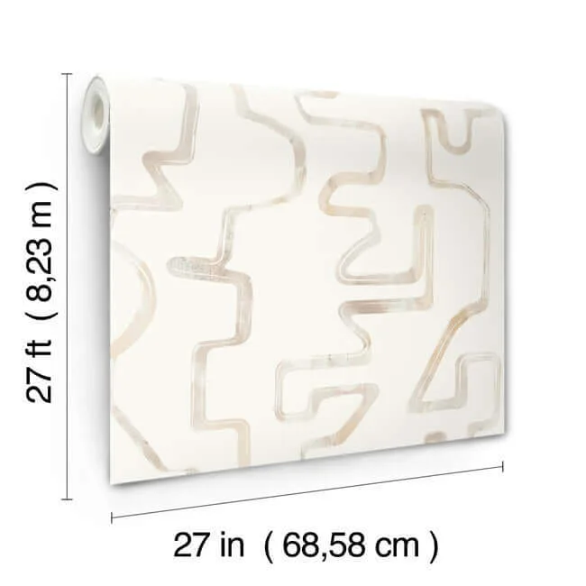 York Wallcoverings Abstract Aura - Caramel & Cream Wallpaper | Buy Online York Wallcoverings Abstract Aura wallpaper, color Caramel & Cream, SKU AG2052