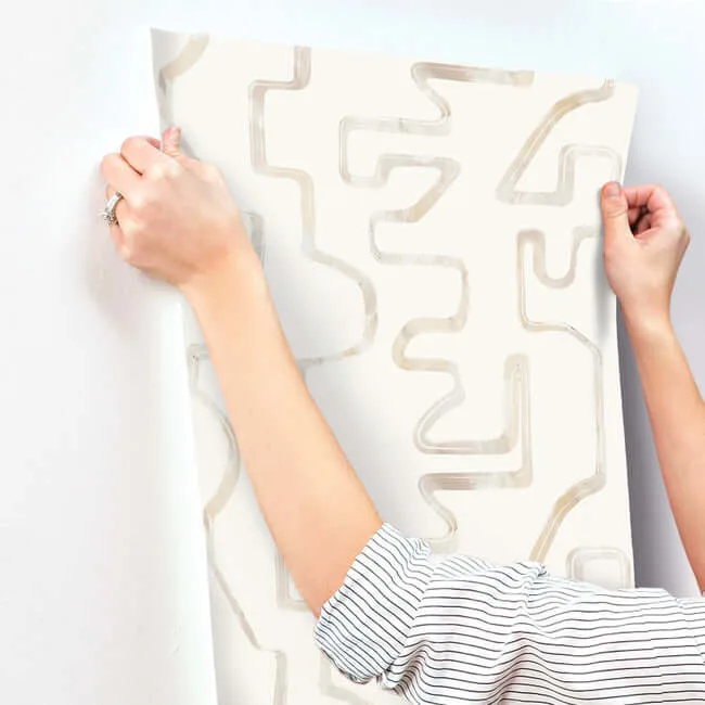 York Wallcoverings Abstract Aura - Caramel & Cream Wallpaper | Buy Online York Wallcoverings Abstract Aura wallpaper, color Caramel & Cream, SKU AG2052