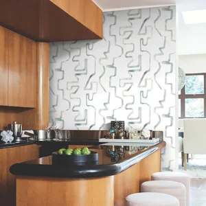 York Wallcoverings Abstract Aura wallpaper, color Blue Smoke, SKU AG2055