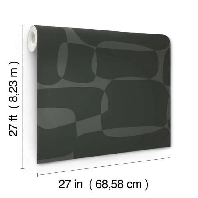 York Wallcoverings Block - Black & Metallic Wallpaper | Buy Online York Wallcoverings Block wallpaper, color Black & Metallic, SKU AG2073
