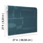 York Wallcoverings Block - Peacock Wallpaper | Buy Online York Wallcoverings Block wallpaper, color Peacock, SKU AG2075