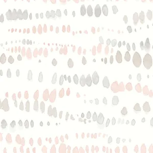 York Wallcoverings Dewdrops wallpaper, color Pink & Grey, SKU AG2047