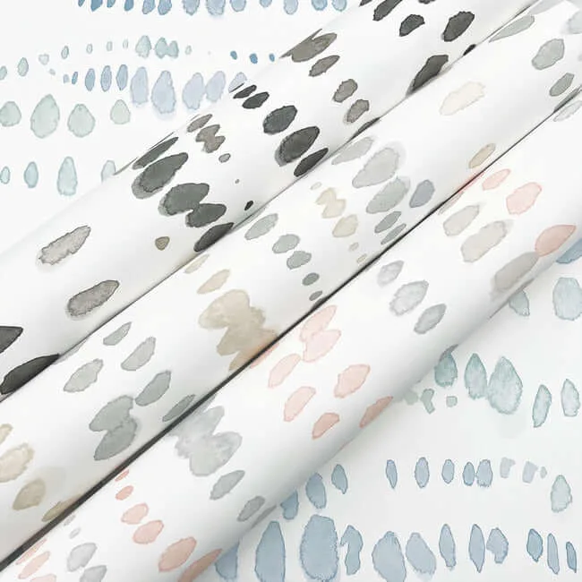 York Wallcoverings Dewdrops - Pink & Grey Wallpaper | Buy Online York Wallcoverings Dewdrops wallpaper, color Pink & Grey, SKU AG2047