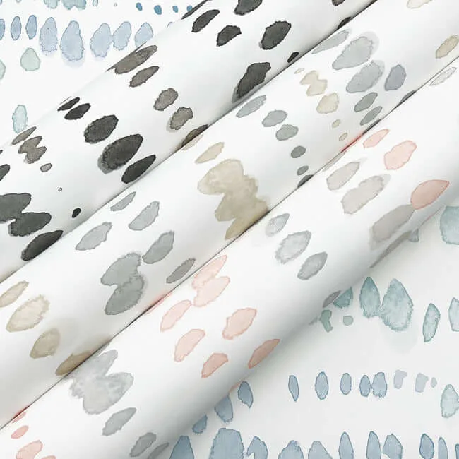 York Wallcoverings Dewdrops - Pink & Grey Wallpaper | Buy Online York Wallcoverings Dewdrops wallpaper, color Pink & Grey, SKU AG2047