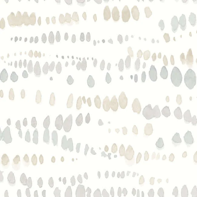 York Wallcoverings Dewdrops wallpaper, color Neutral, SKU AG2048