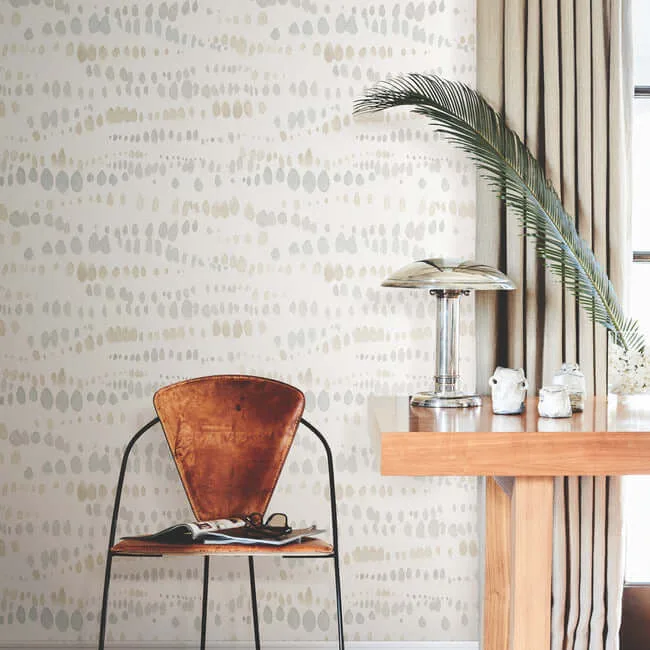 York Wallcoverings Dewdrops - Neutral Wallpaper | Buy Online York Wallcoverings Dewdrops wallpaper, color Neutral, SKU AG2048