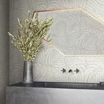 York Wallcoverings Fern Fronds wallpaper, color Taupe & White, SKU AG2063