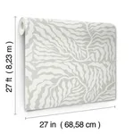 York Wallcoverings Fern Fronds - Grey & White Wallpaper | Buy Online York Wallcoverings Fern Fronds wallpaper, color Grey & White, SKU AG2064