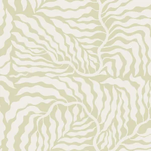 York Wallcoverings Fern Fronds wallpaper, color Light Green & White, SKU AG2065