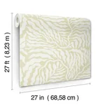 York Wallcoverings Fern Fronds wallpaper, color Light Green & White, SKU AG2065