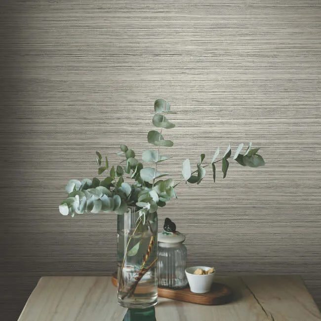 York Wallcoverings Fountain Grass wallpaper, color Onyx, SKU GO8304
