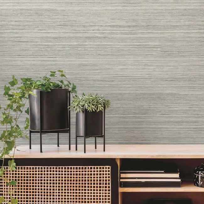 York Wallcoverings Fountain Grass wallpaper, color Onyx, SKU GO8304