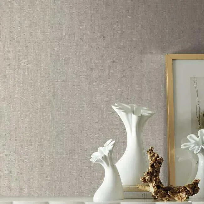 York Wallcoverings Gesso Weave wallpaper, color Linen, SKU 5982