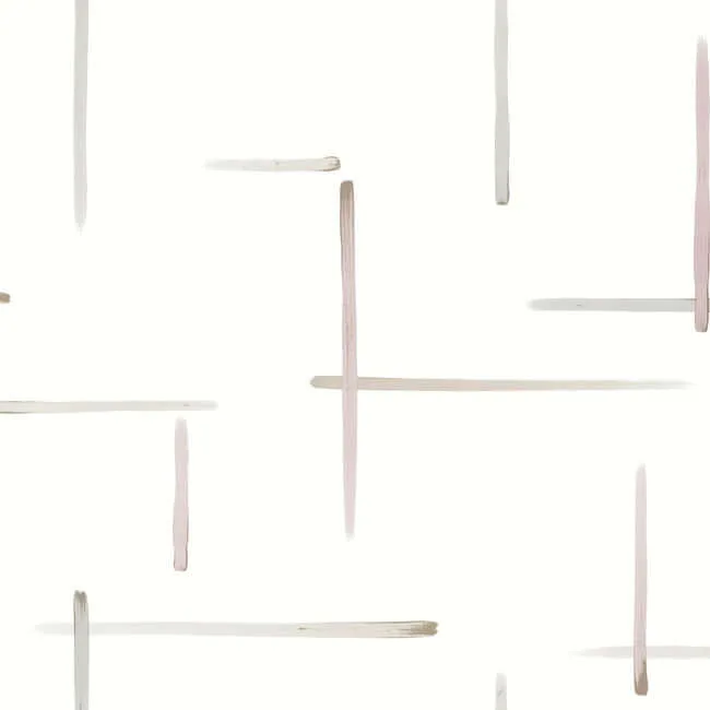 York Wallcoverings Gilded Sumi-E wallpaper, color Orchid & Glint, SKU AG2040