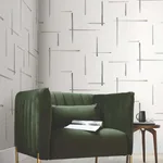 York Wallcoverings Gilded Sumi-E wallpaper, color Black & Gold, SKU AG2041