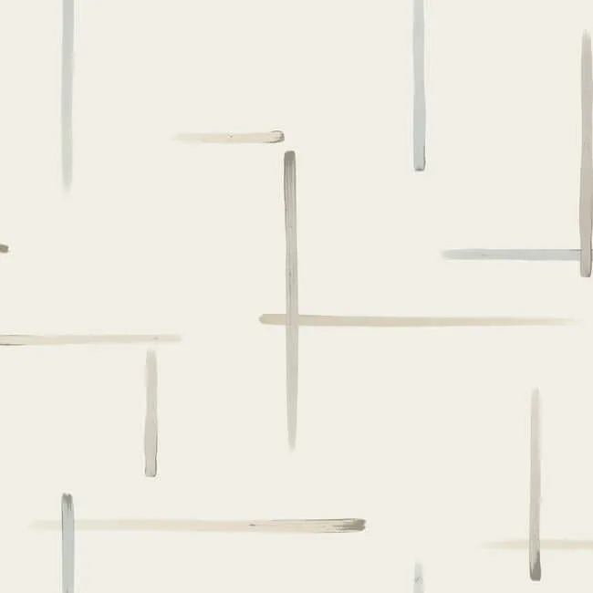 York Wallcoverings Gilded Sumi-E wallpaper, color Neutral & Glint, SKU AG2043