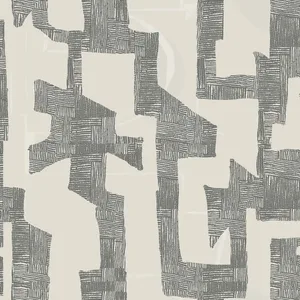 York Wallcoverings Modern Tribal wallpaper, color Linen & Charcoal, SKU AG2101