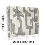 York Wallcoverings Modern Tribal - Linen & Charcoal Wallpaper | Buy Online York Wallcoverings Modern Tribal wallpaper, color Linen & Charcoal, SKU AG2101