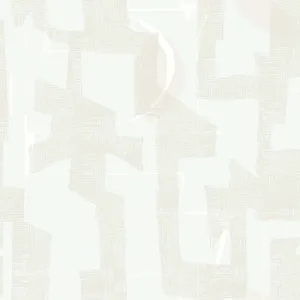 York Wallcoverings Modern Tribal wallpaper, color Dove & Sand, SKU AG2102
