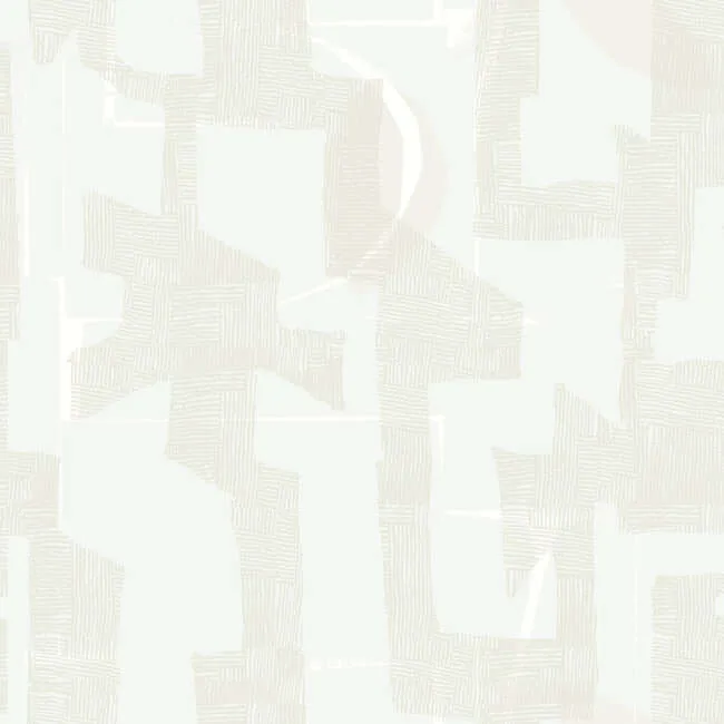 York Wallcoverings Modern Tribal wallpaper, color Dove & Sand, SKU AG2102