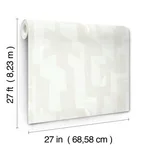 York Wallcoverings Modern Tribal wallpaper, color Dove & Sand, SKU AG2102