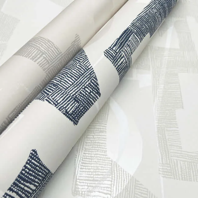 York Wallcoverings Modern Tribal wallpaper, color Dove & Sand, SKU AG2102