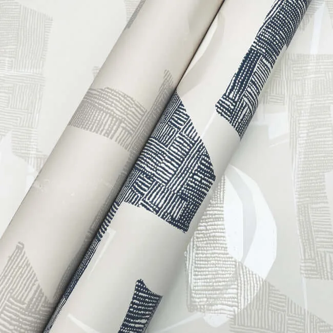 York Wallcoverings Modern Tribal wallpaper, color Dove & Sand, SKU AG2102