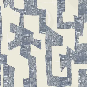 York Wallcoverings Modern Tribal wallpaper, color Almond & Navy, SKU AG2104