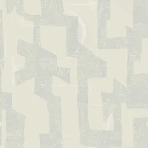 York Wallcoverings Modern Tribal wallpaper, color Neutral & Grey, SKU AG2105