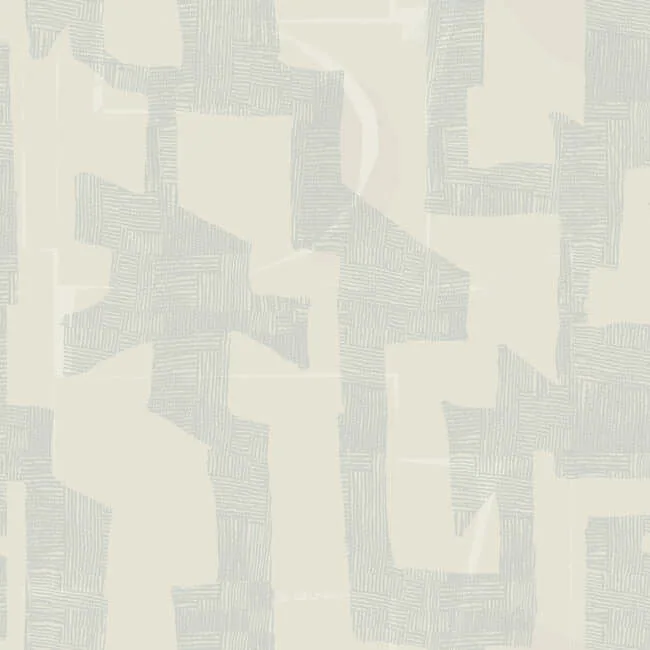 York Wallcoverings Modern Tribal wallpaper, color Neutral & Grey, SKU AG2105