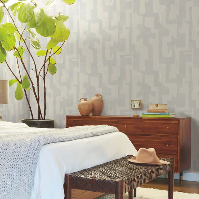 York Wallcoverings Modern Tribal - Neutral & Grey Wallpaper | Buy Online York Wallcoverings Modern Tribal wallpaper, color Neutral & Grey, SKU AG2105