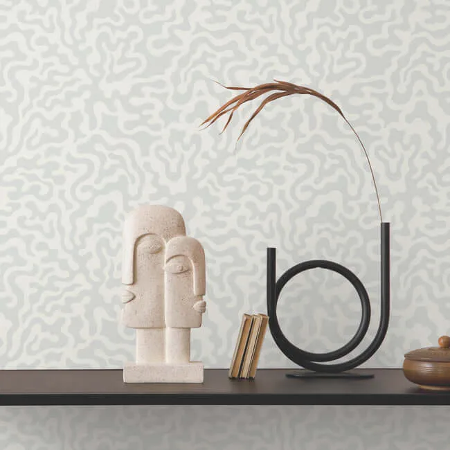 York Wallcoverings Nebulous Cloud - Duck Egg Wallpaper | Buy Online York Wallcoverings Nebulous Cloud wallpaper, color Duck Egg, SKU AG2022