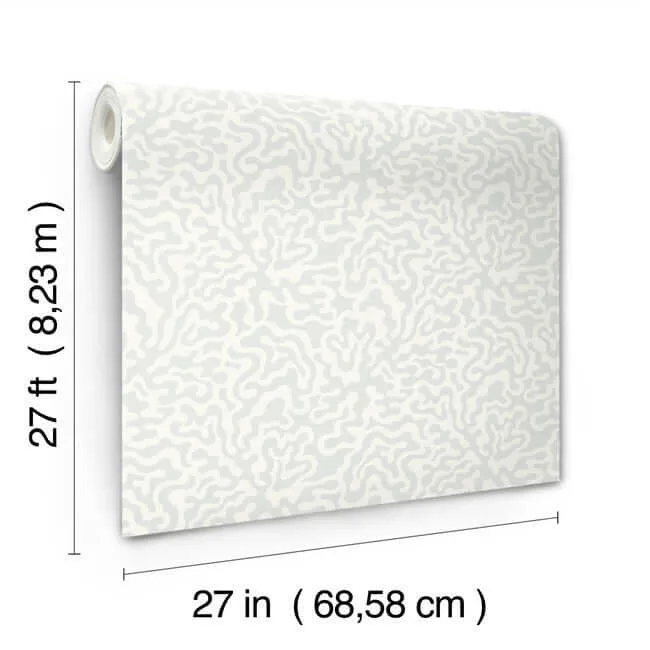 York Wallcoverings Nebulous Cloud - Duck Egg Wallpaper | Buy Online York Wallcoverings Nebulous Cloud wallpaper, color Duck Egg, SKU AG2022