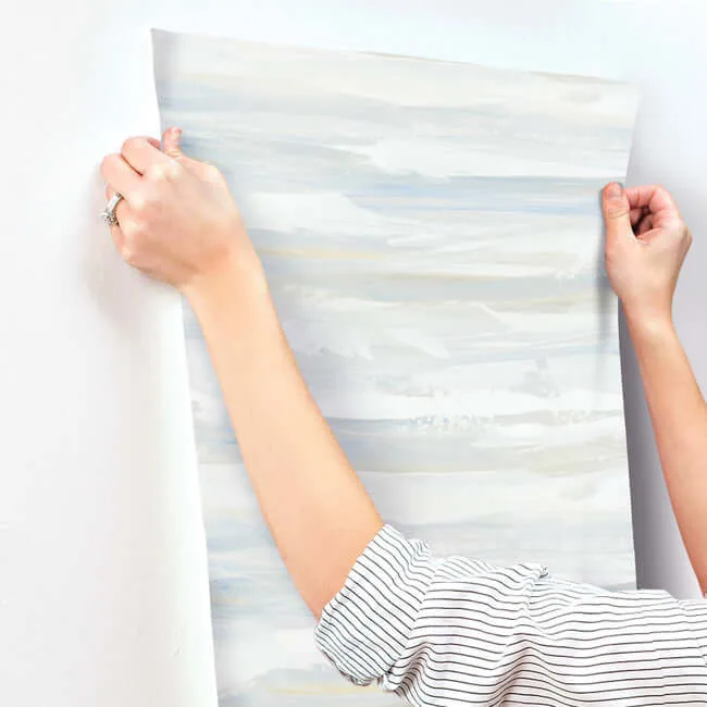 York Wallcoverings On The Horizon - Blue & Yellow Wallpaper | Buy Online York Wallcoverings On The Horizon wallpaper, color Blue & Yellow, SKU AG2010