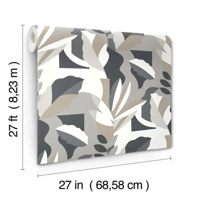 York Wallcoverings Papier Colle - Black & White Wallpaper | Buy Online York Wallcoverings Papier Colle wallpaper, color Black & White, SKU AG2003